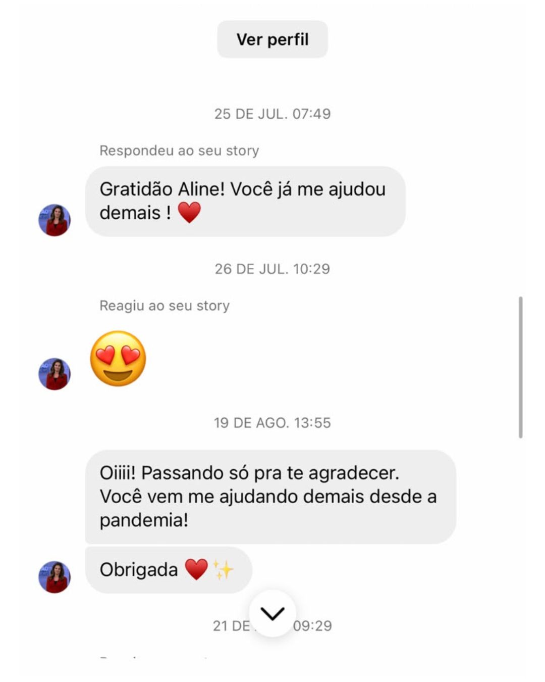 Depoimento recebido por Aline 10
