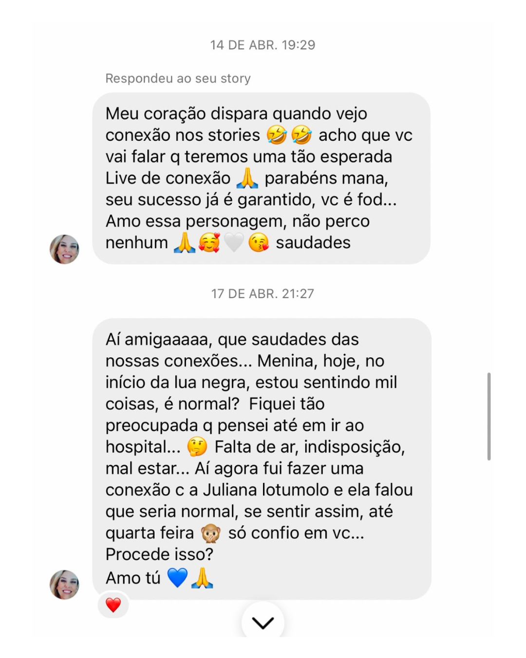 Depoimento recebido por Aline 07
