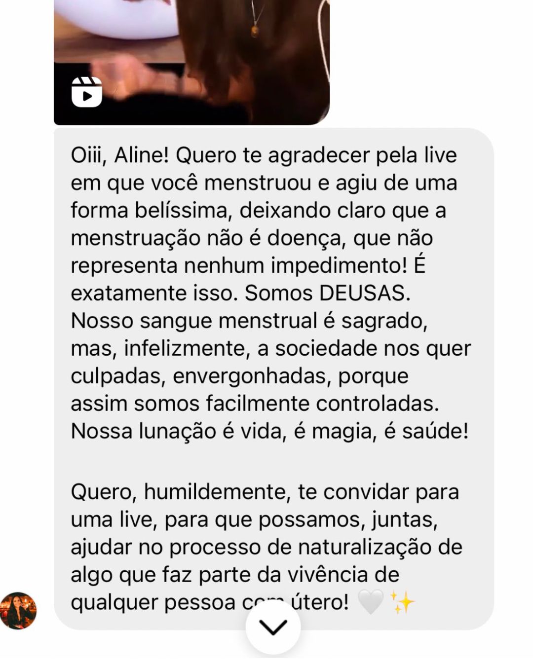 Depoimento recebido por Aline 04