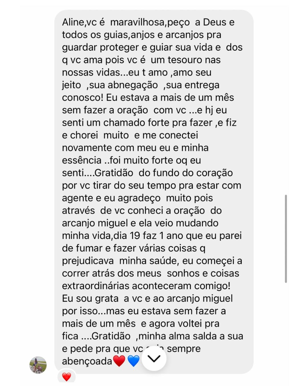Depoimento recebido por Aline 03